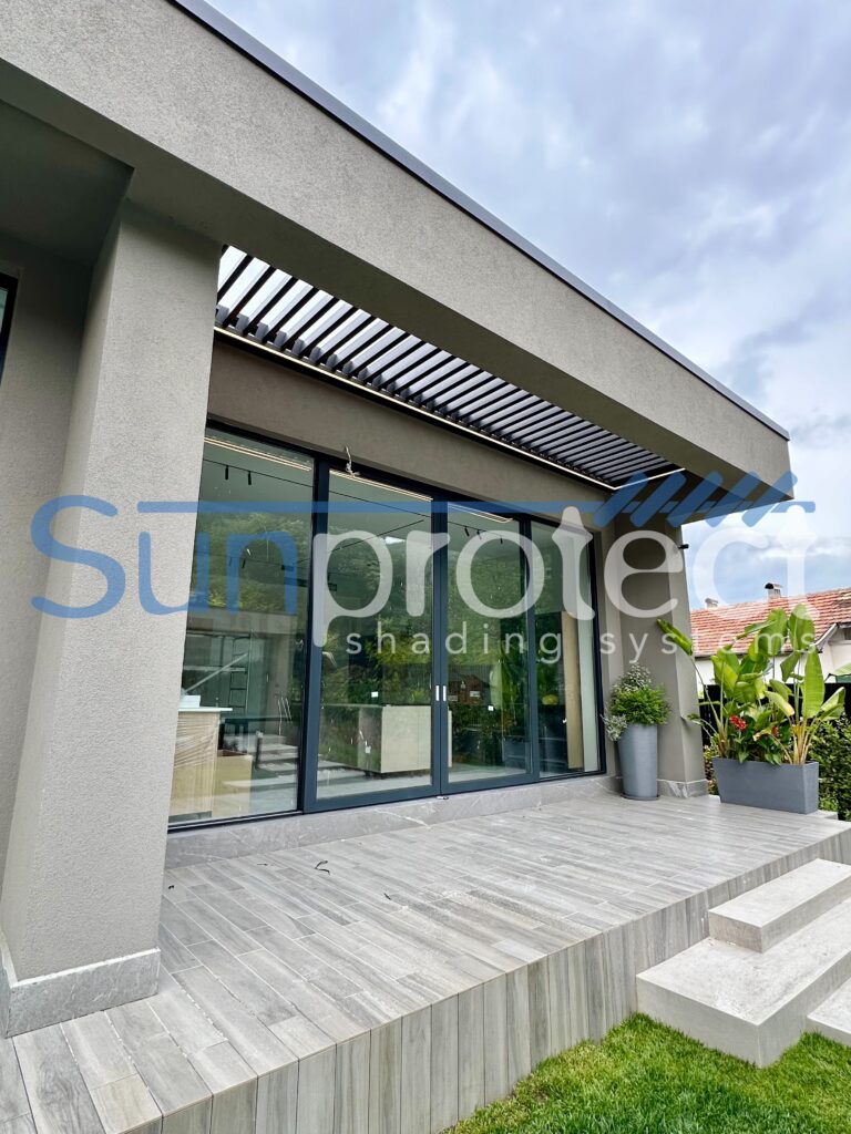 pergola koufomata Sunprotect Serres Συστήματα Σκίασης Σέρρες