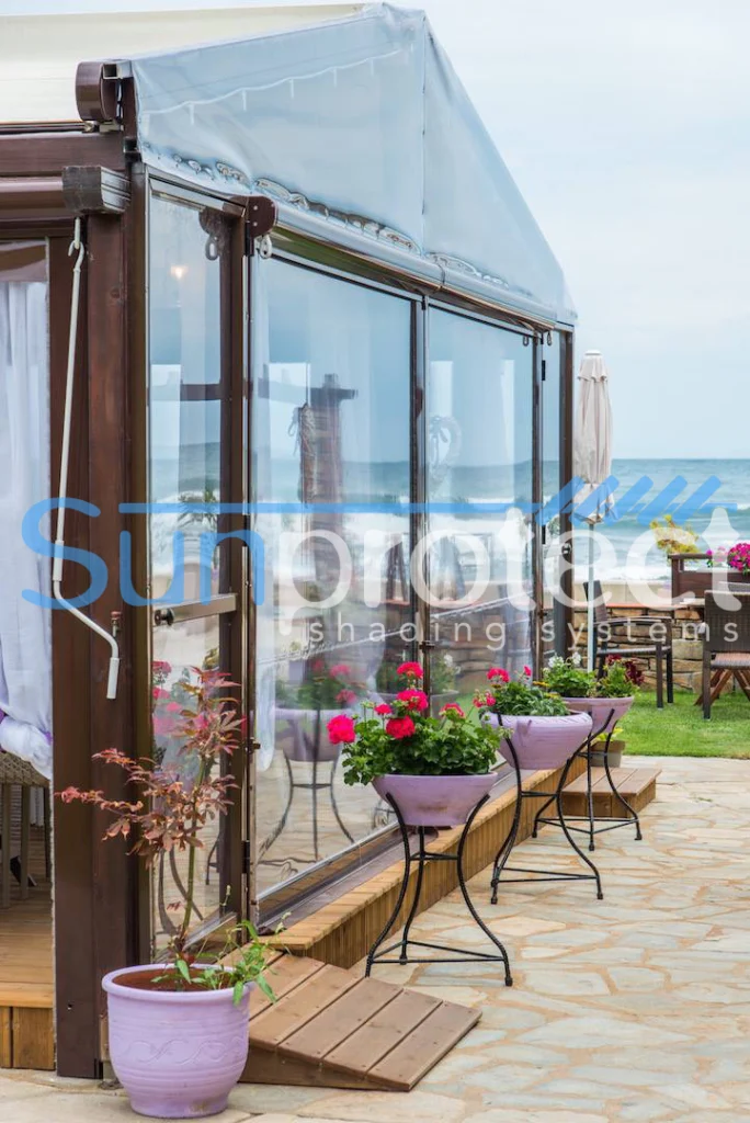 zelatina tenta pergola Sunprotect Serres Προϊόντα Τέντες Πέργκολες Sunprotect