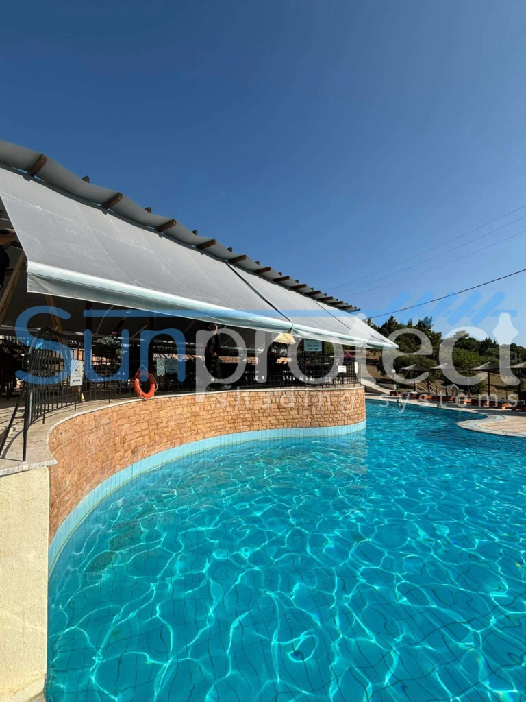 pergola Serres έργα της Sunprotect