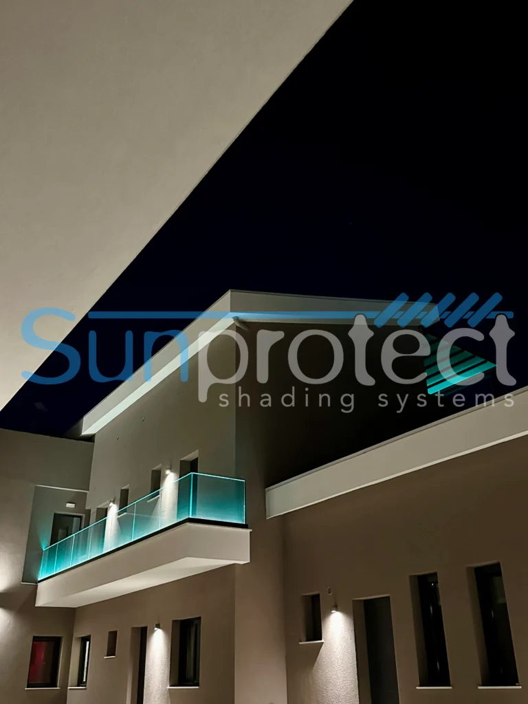 pergola tenta έργα της Sunprotect